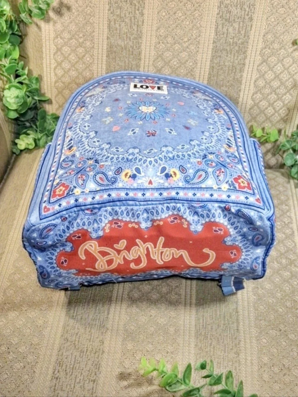 Brighton Bandana Love Denim Backpack